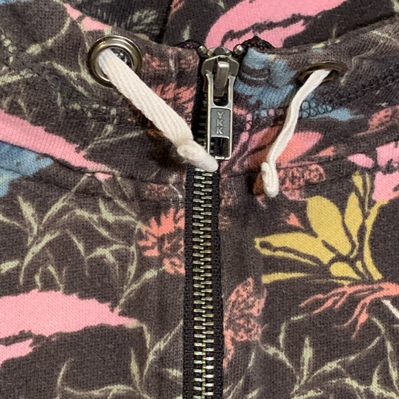 Free People No Talking Floral Flamingo Hoodie - Picture 6 of 9